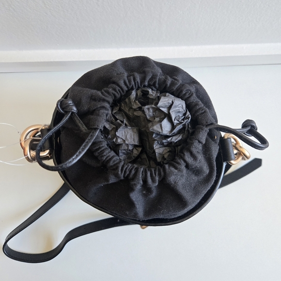 New Vanessa Bruno Holly Leather Mini Seau Limited Edition Black Bucket Handbag - Picture 15 of 16